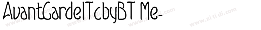 AvantGardelTcbyBT Me字体转换